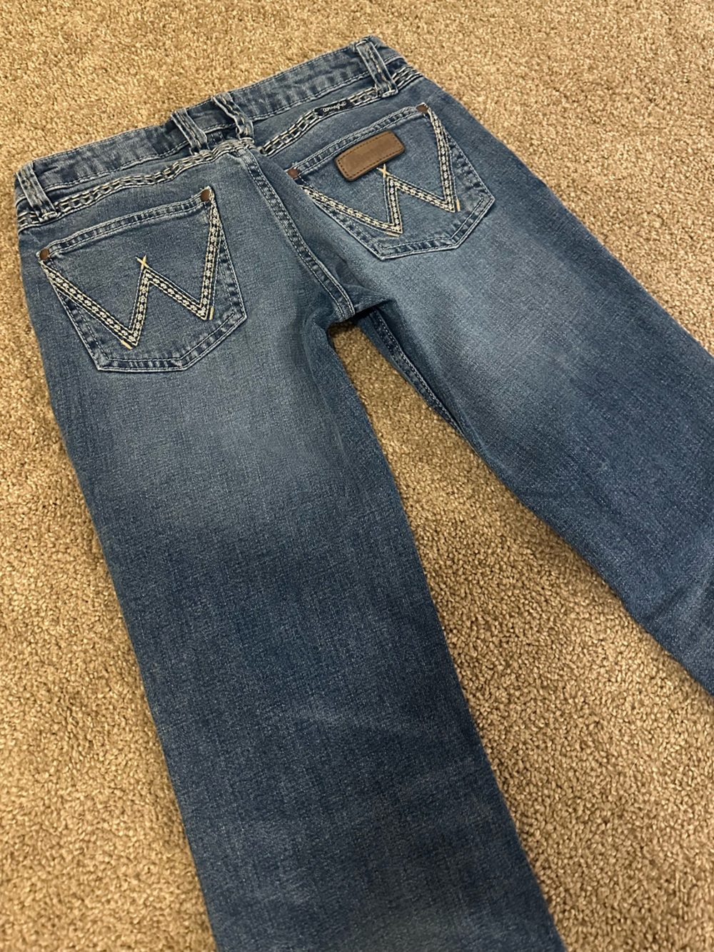 Wrangler Women's Boot Cut Jeans in Medium Blue Denim